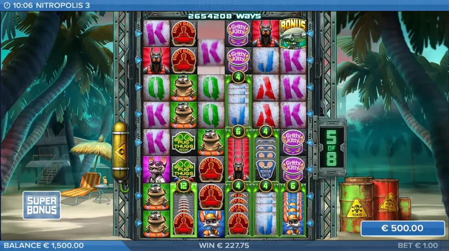 Utökade hjul i Nitropolis 3