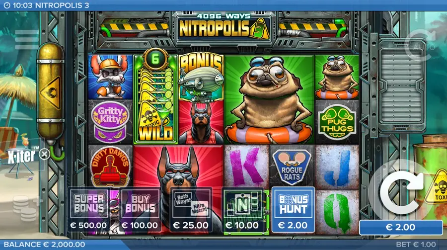X-iter-funktion i Nitropolis 3