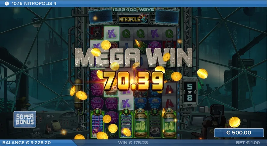 Mega Win i Nitropolis 4