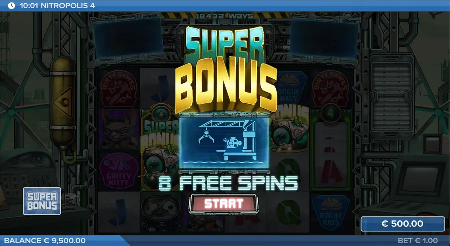 Super Bonus med free spins